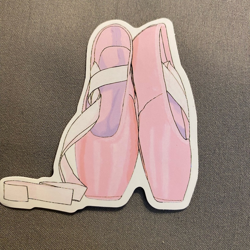 🌈20/$5🌈 Pink Ballet Shoes Sticker